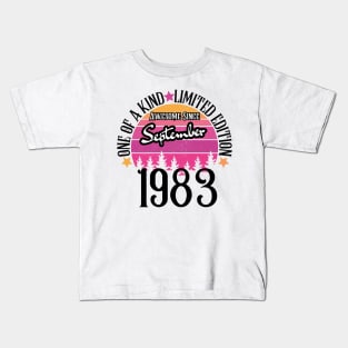one of a kind limited edition Awesome Since September 1983 40th Birthday Kids T-Shirt